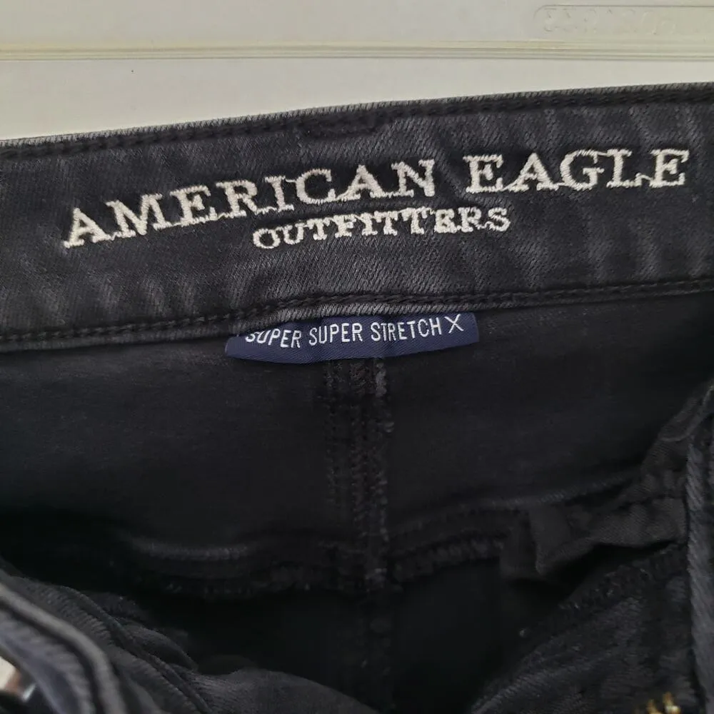 American Eagle AEO Womens Jeans Size 0 Highest Rise Jegging Laceup Pants Denim - Image 9