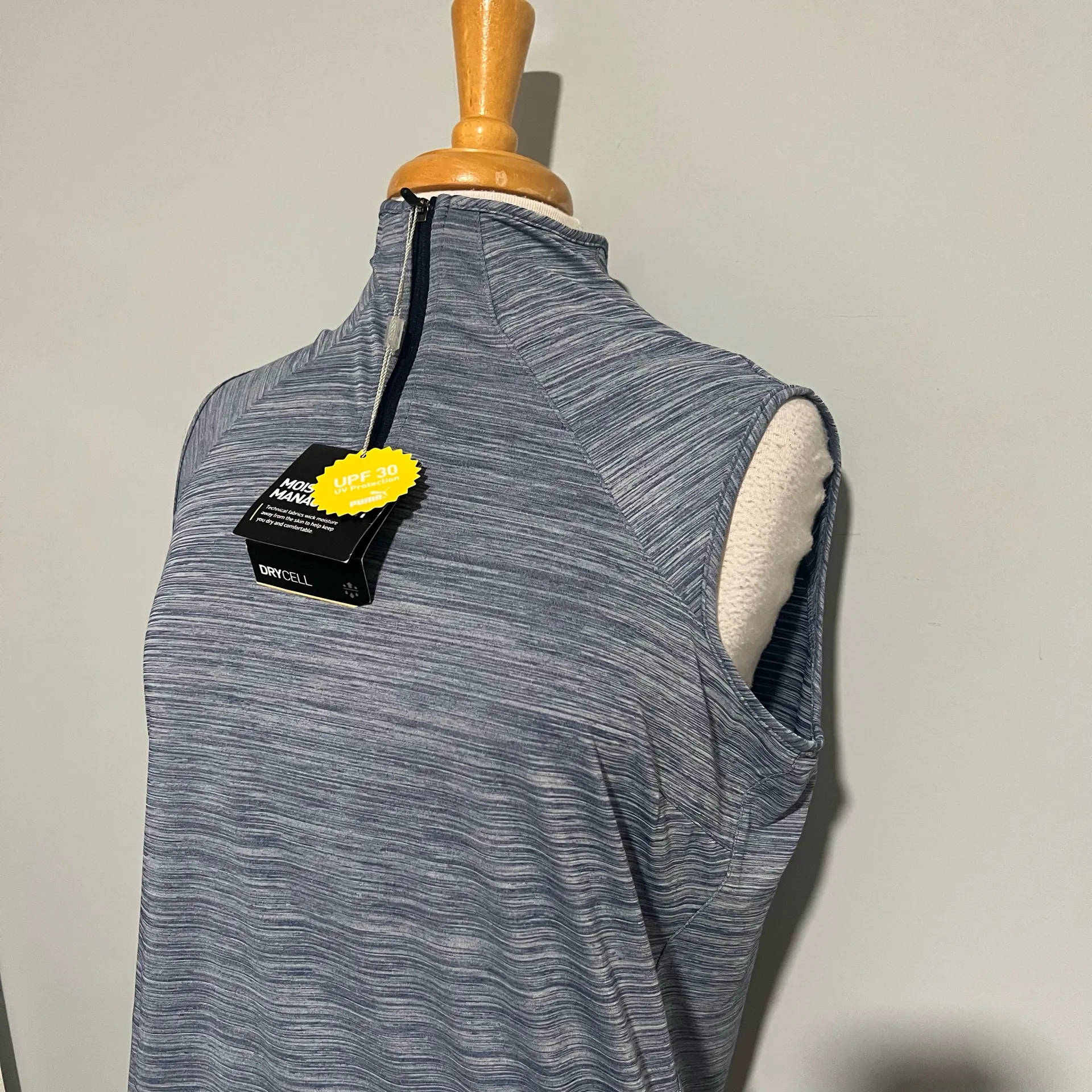 NEW NWT Puma Blue Sun Protection Sleeveless Shirt - Image 4
