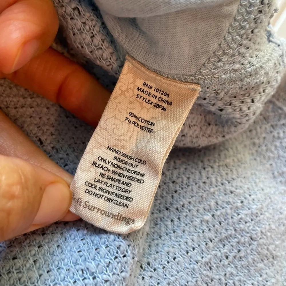 Soft Surroundings French Terry Tunic Coverup Dress just beachy Blue size XSmall - Image 4