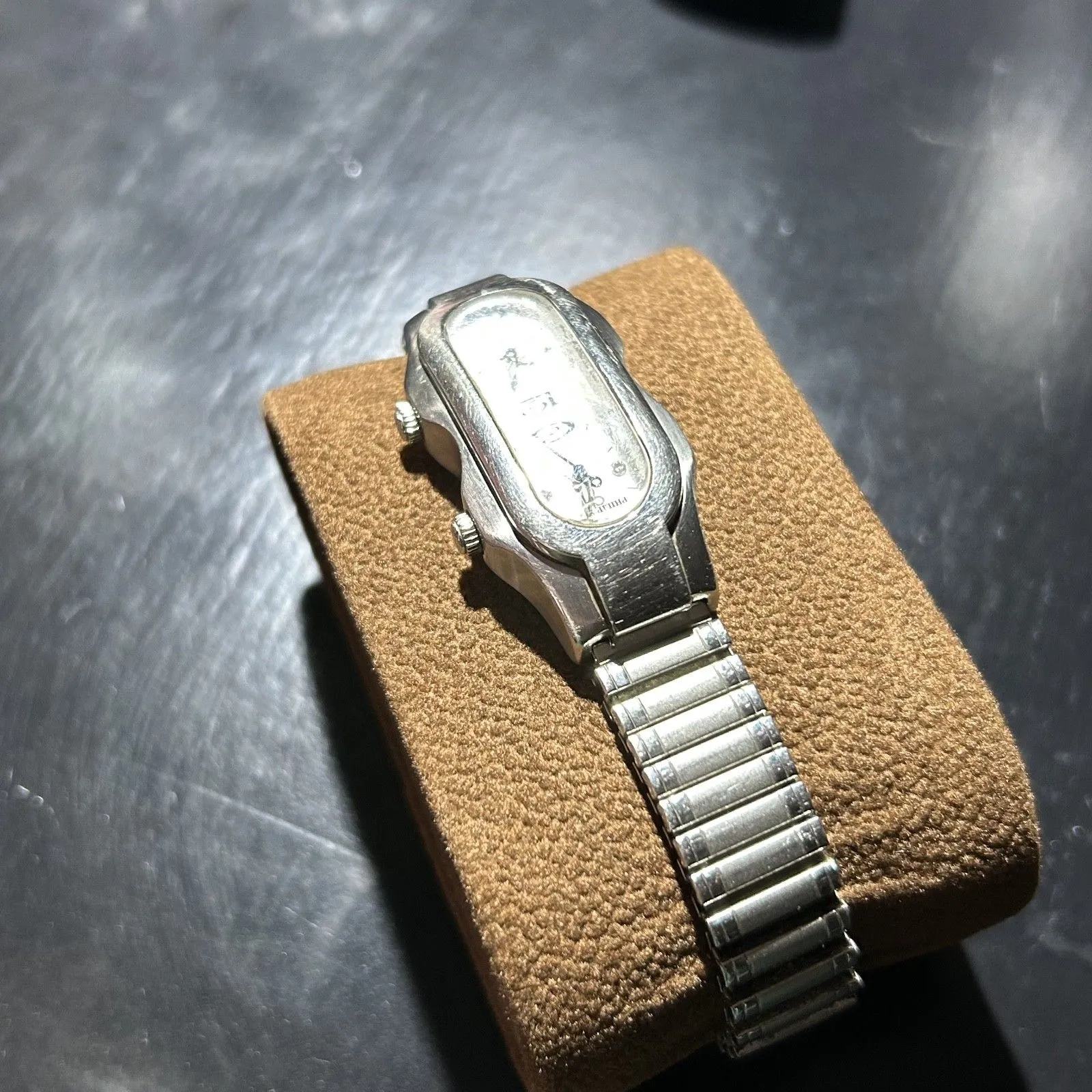 Philip Stein (4TF017899) Dual Time Natural Frequency Technology Ladies Watch Silver - Image 5