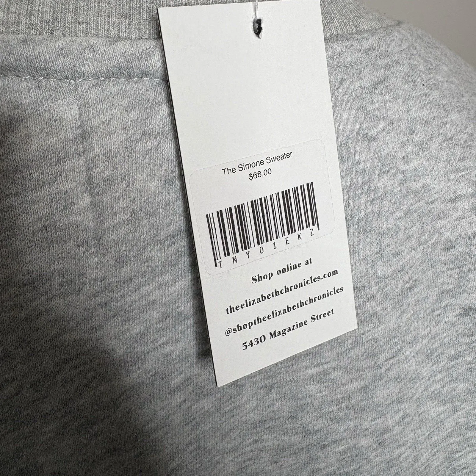All Row The Simone Sweater Grey Gray Pullover Crewneck Sweatshirt Size Small New - Image 4