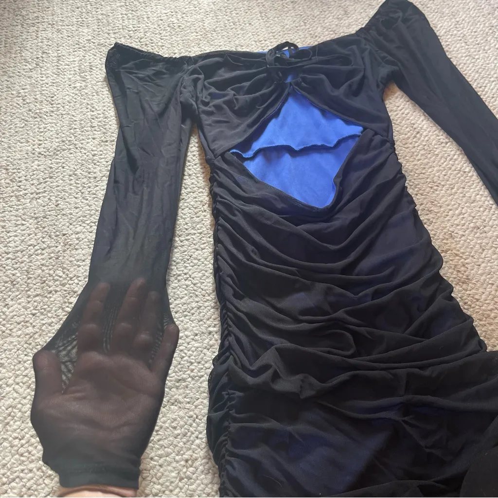 Forever 21 Mesh Black Dress - Image 2