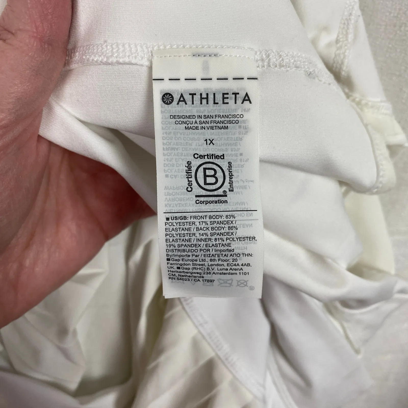 Athleta White Advantage Skort Sz.1X - Image 13