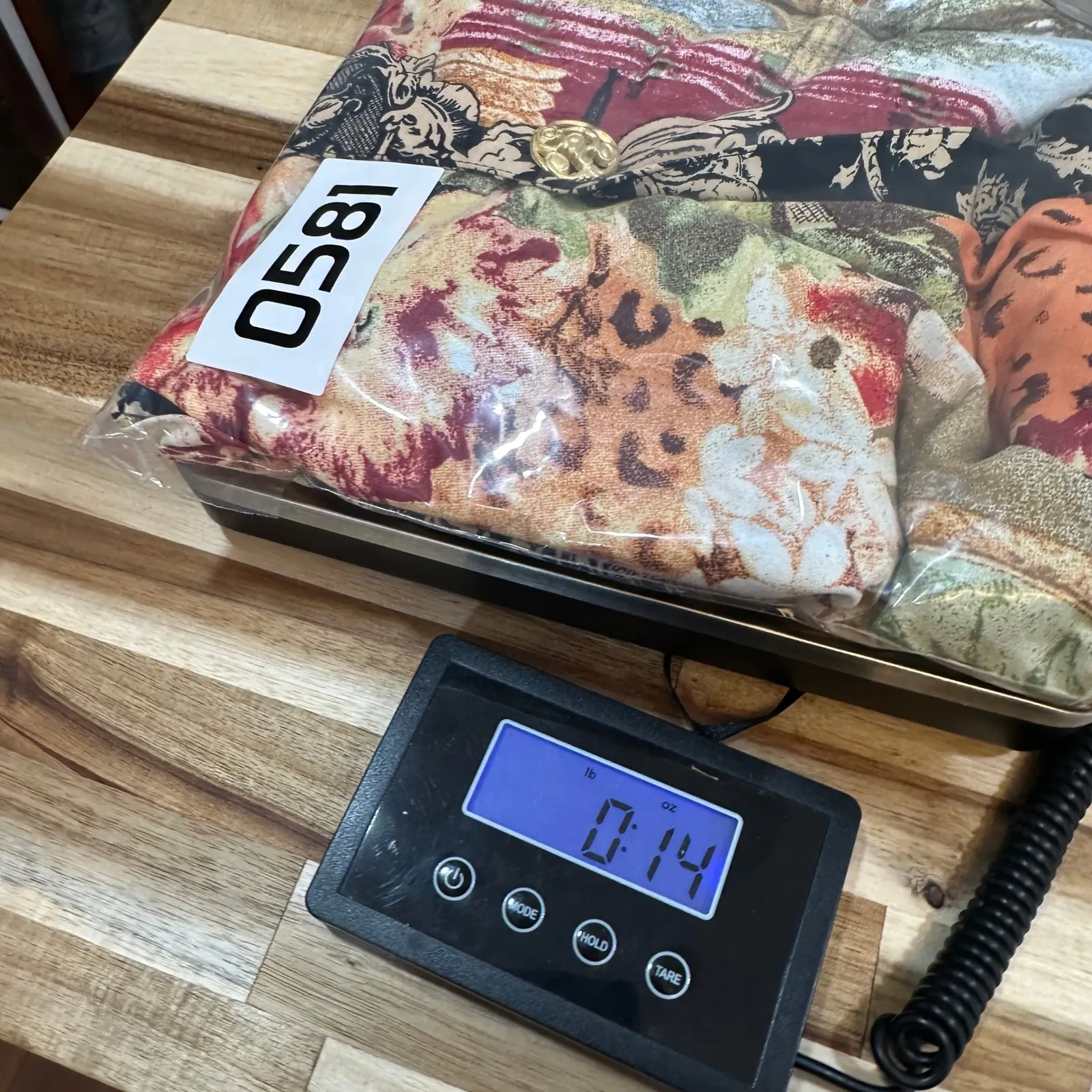 Carole Little Blazer Jacket 6 Artsy Boho Maximalist Renaissance Mix Print VTG Gold - Image 8