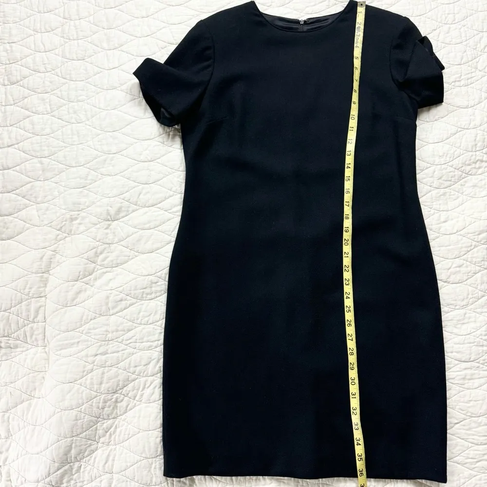 Talbots Vintage Sheath Wool Career Office Work Made In USA Short Sleeve Dress 10 - Image 7