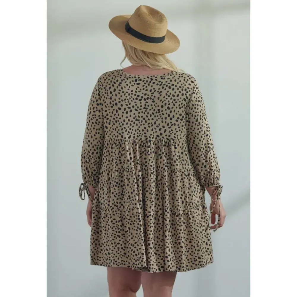 Mid bubble sleeve with bow detail dress Size M - Image 3