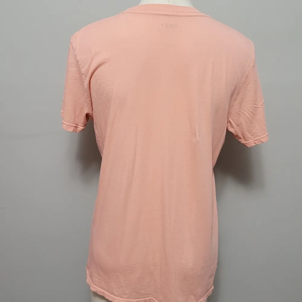 Obey Over Paradise Coral T-Shirt Size Medium - Image 6