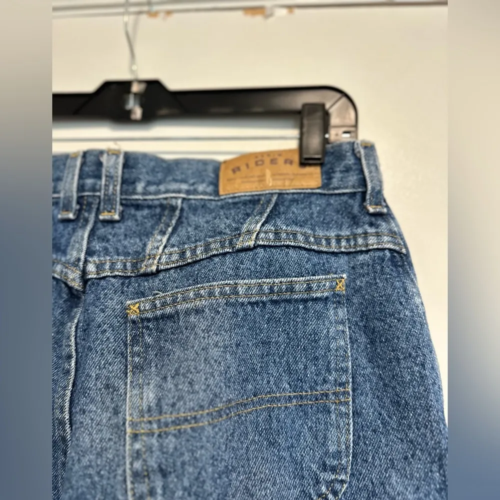Lee Riders Y2K ‘07 Mom Jeans Dark Wash size 14 LONG. Tapered. 5 Pocket. - Image 13