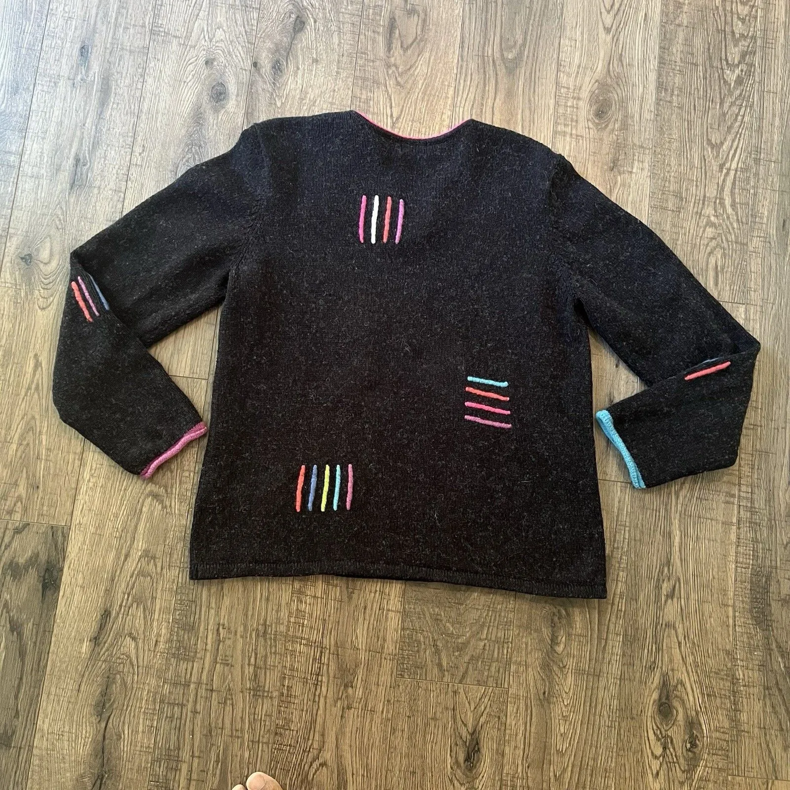 Vintage Sigrid Olsen Sweater Medium Silk Wool Blend - Image 2