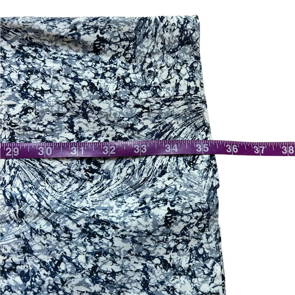 M.M.LaFleur Sarah 4.0 Dress in Indigo Marble Size 0 Petite Blue Black White - Image 8