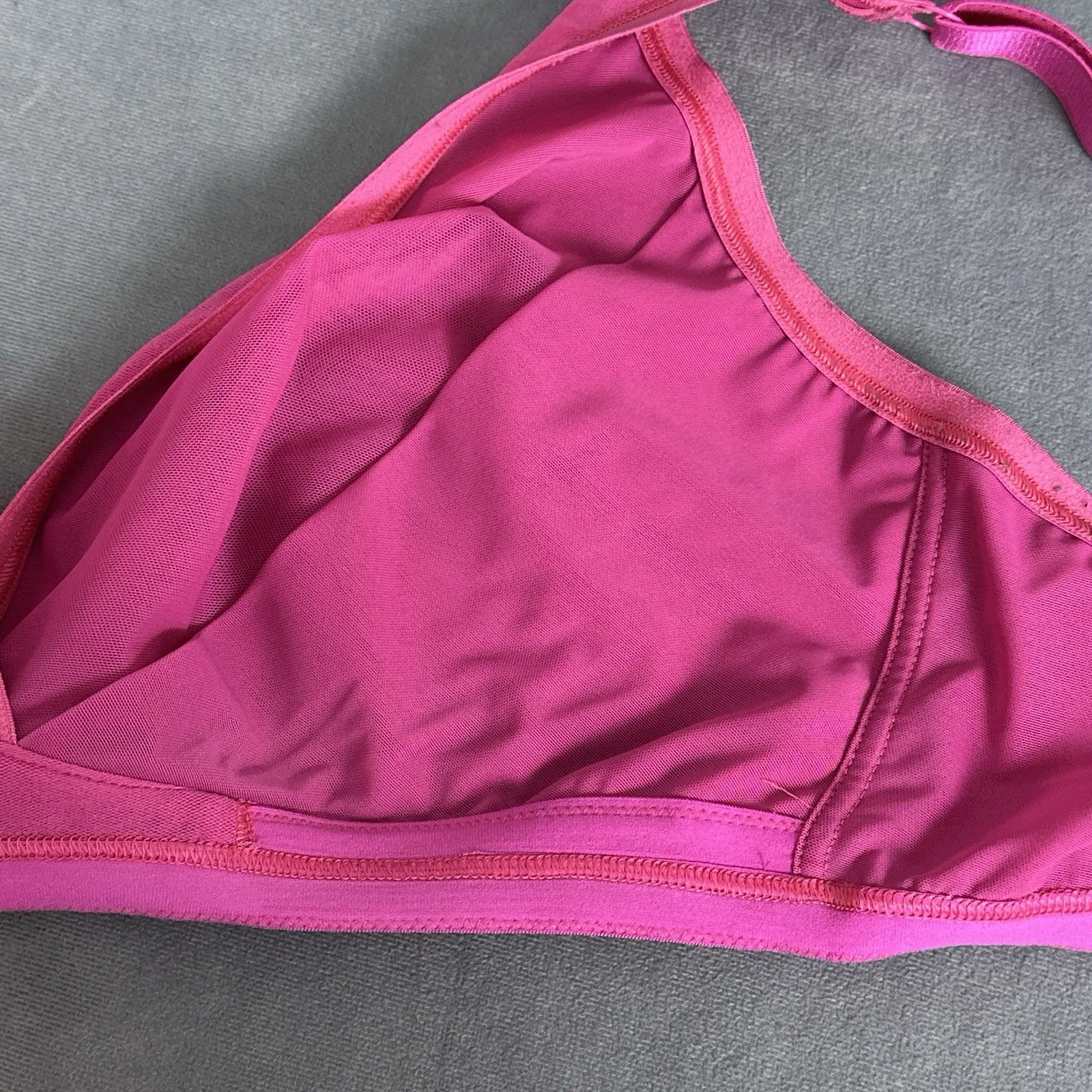 Cosabella Soire Confidence Curvy Bralette Size Large Pink Wirefree Unlined Sheer - Image 6