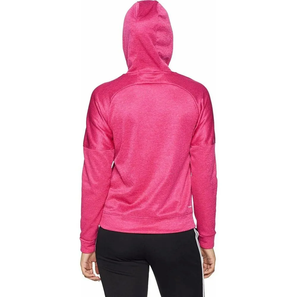 NWT Adidas Climawarm Womens Pink Hooded Pull On Athletic Sweatshirt Sz S - Image 11