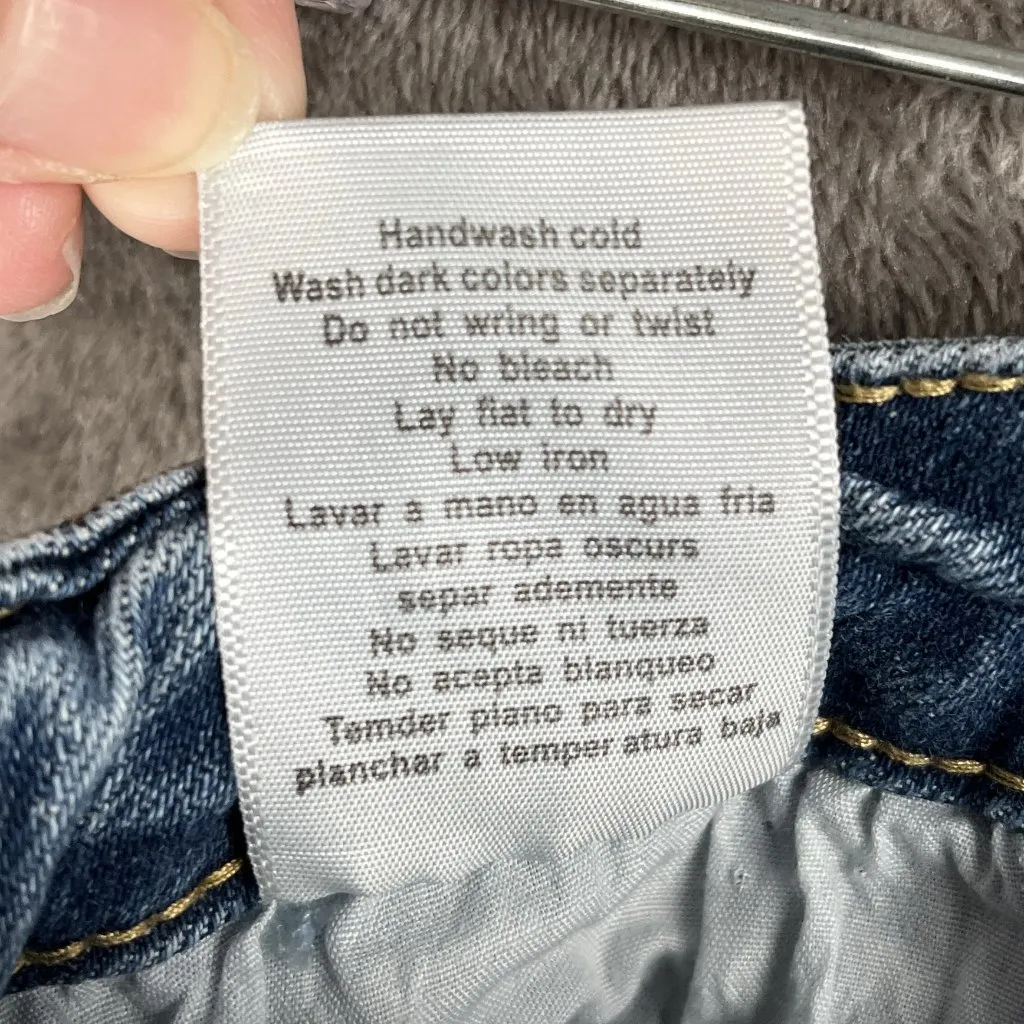 Judy Blue Boyfriend Fit Jeans Women's Size 0/24 Distressed Blue Denim Grunge Y2K - Image 9