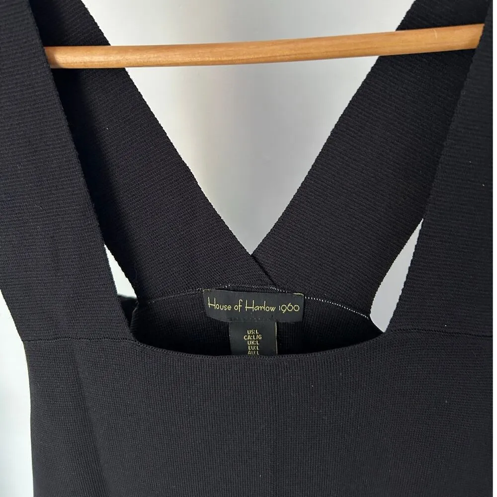 House Of Harlow 1960 Black Classy Dress Size Large - Image 2