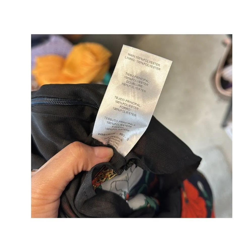 WYLDR Flawless Maxi Dress blue red floral side slit sold at Revolve size s - Image 8