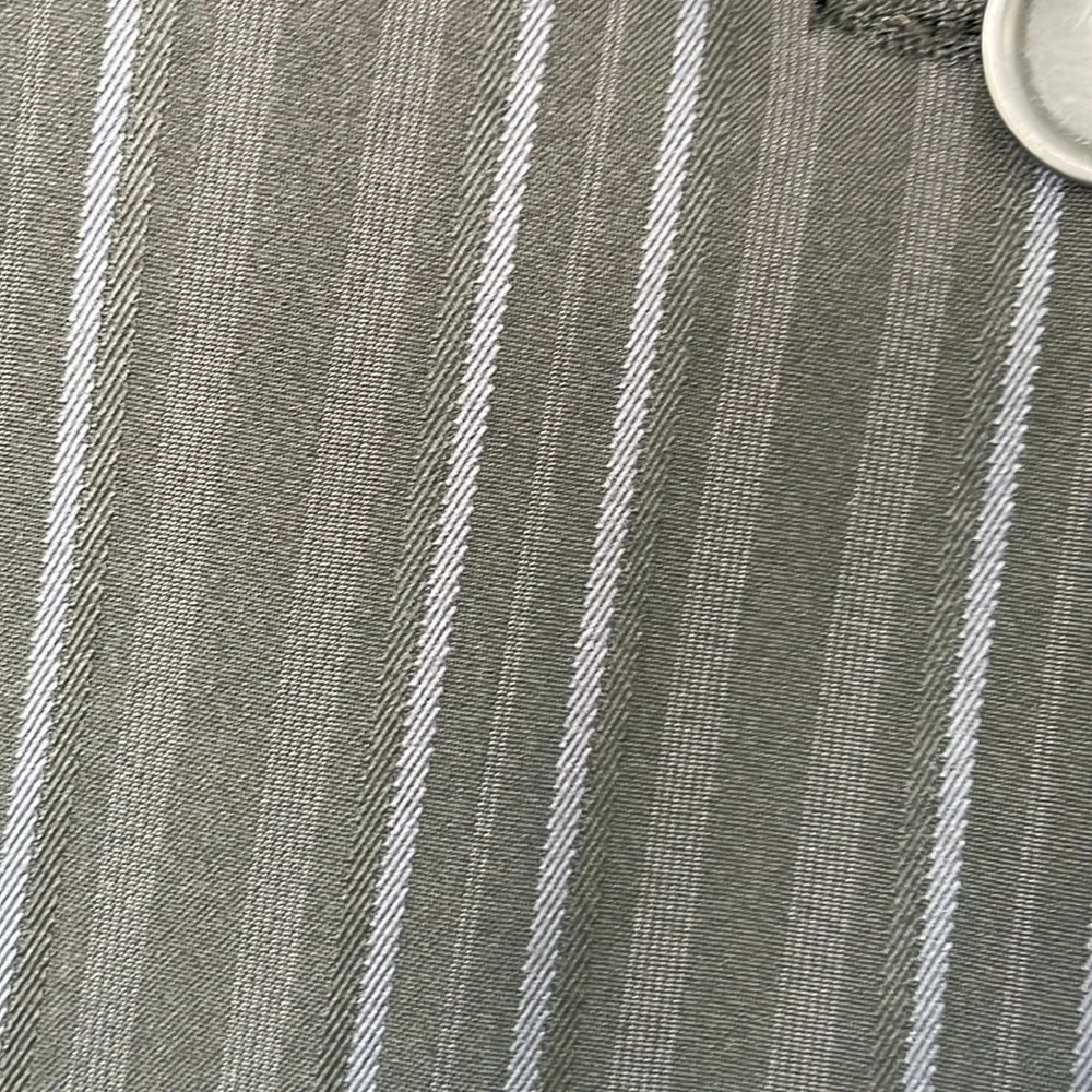 Design Studio Navy Blue Striped Academia Cropped Blazer Size 0 - Image 2