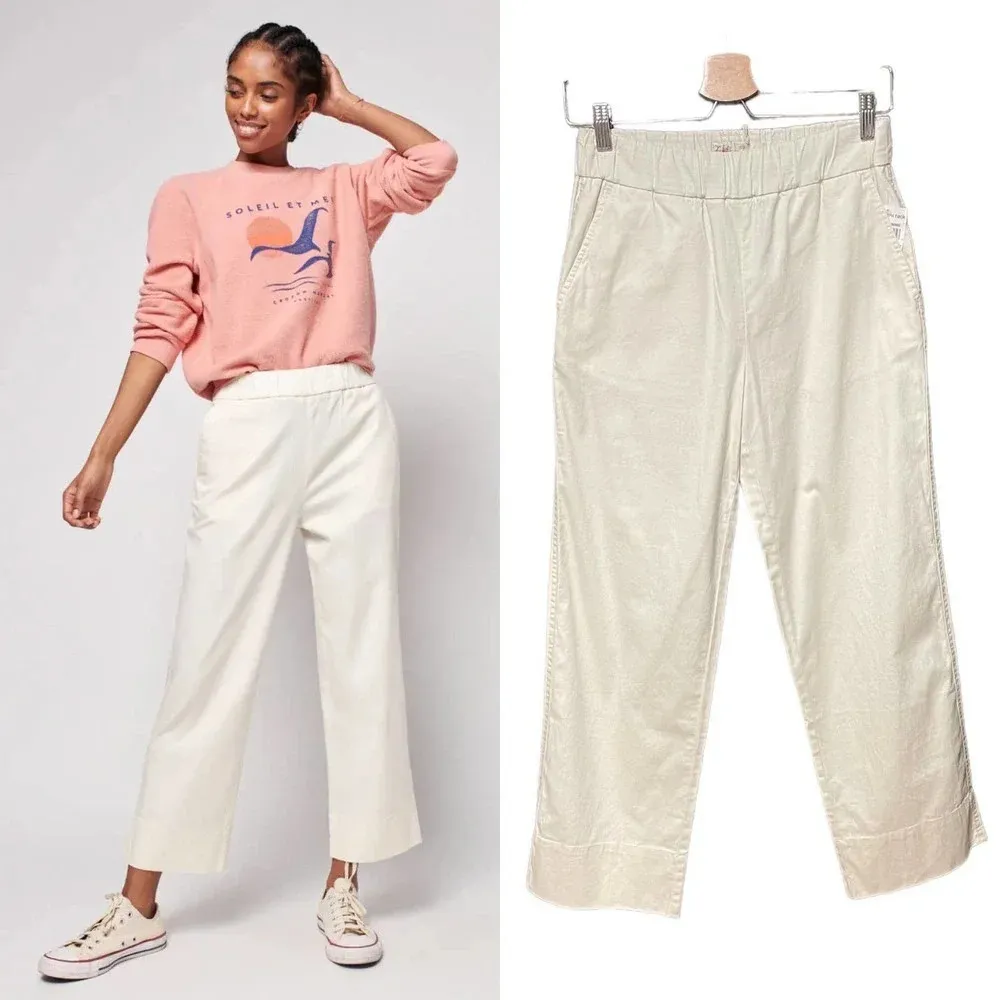 Faherty Every Day Cotton Pant in Pumice Size XS‎ - Image 2