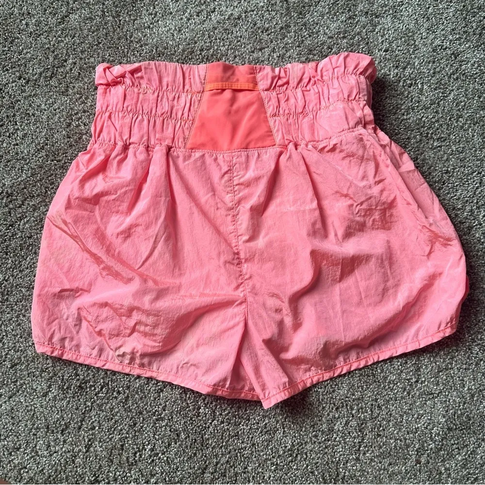 Free People Movement Pink Boxer Style Shorts - Image 2