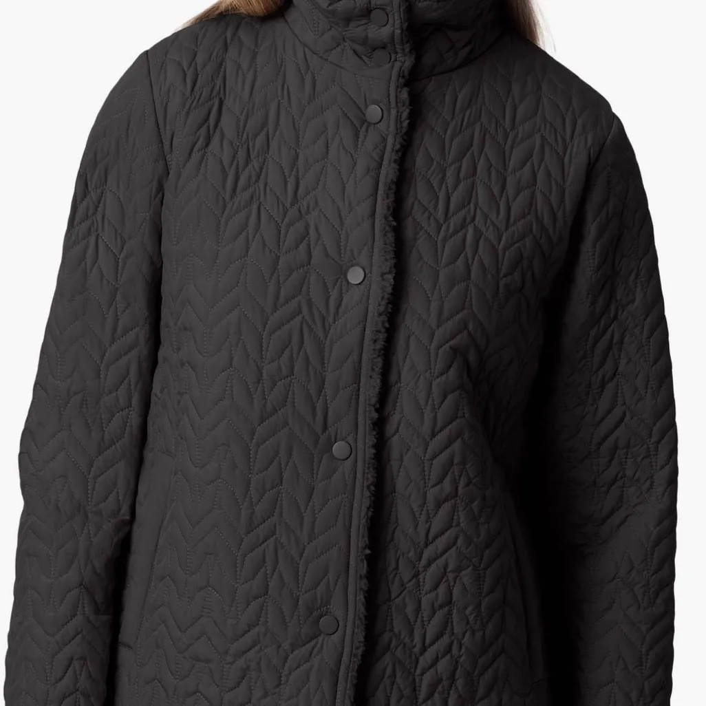 Bernardo  Black Quilted Lined Jacket - Image 2