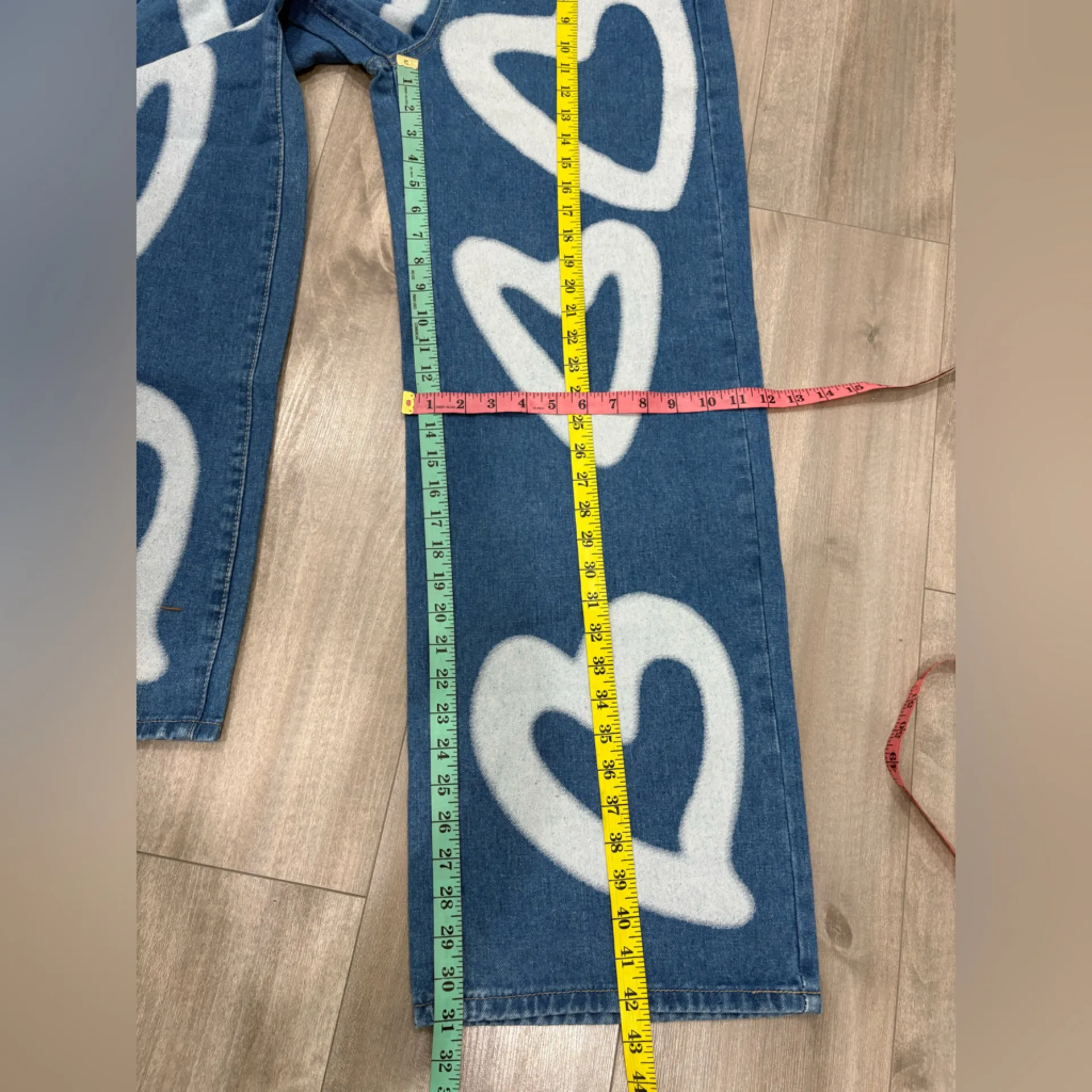 Light Blue Denim with White Stitching Size L - Image 4