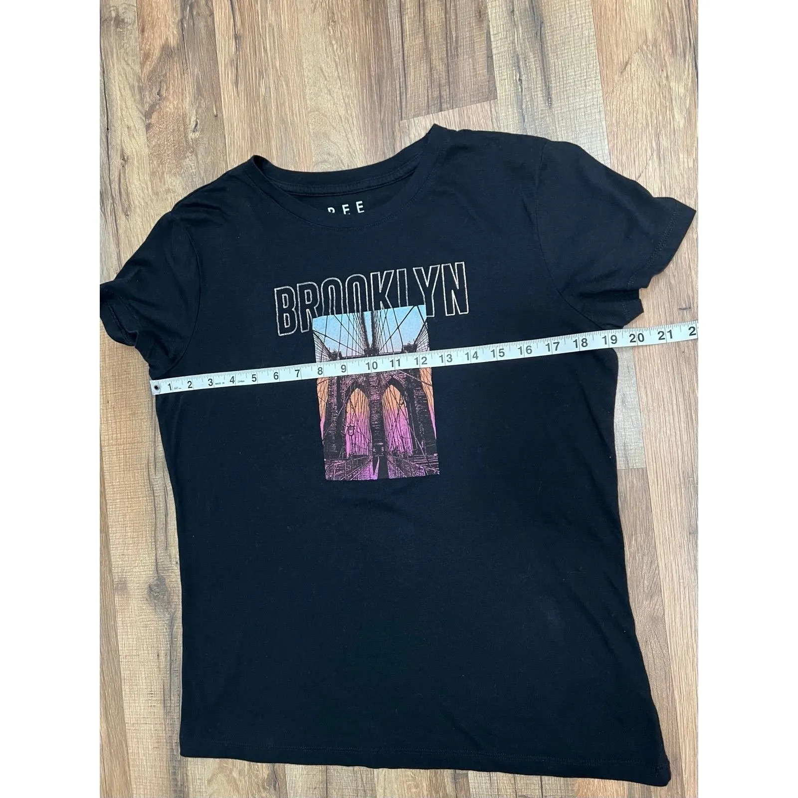 Free State Brooklyn Bridge Graphic‎ T-Shirt Black XL Unisex Casual Tee | cotton - Image 7