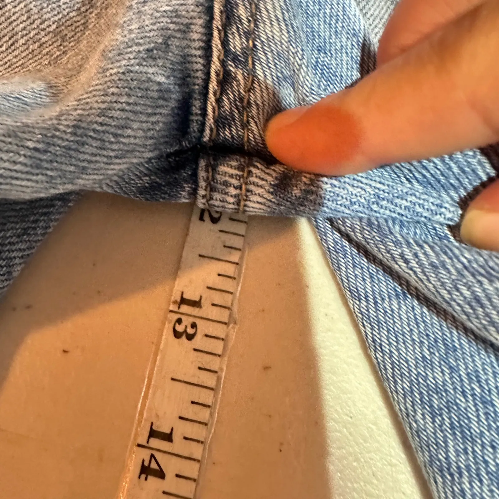 NWT Sincerely Jules‎ Barrel Bermuda Denim Shorts Size 11/30 Blue Wash Cotton - Image 10