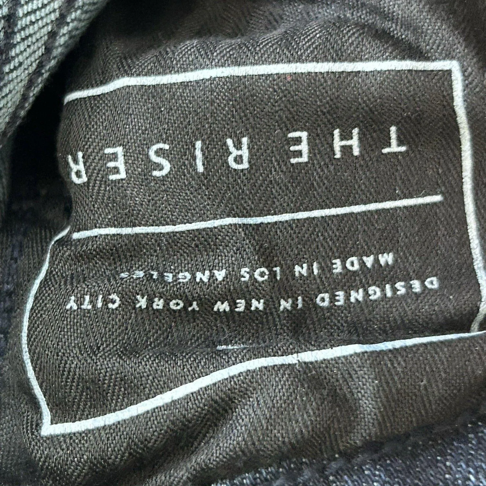 Ayr Jeans Women's 26 X 28 The Riser Dark Wash High Rise Skinny Stretch Raw Hem - Image 9