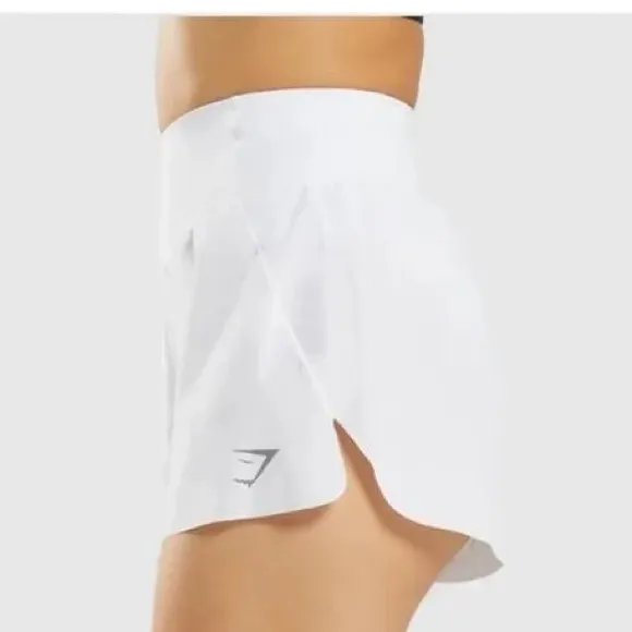 Gymshark White Athletic Shorts Size Large - Image 2