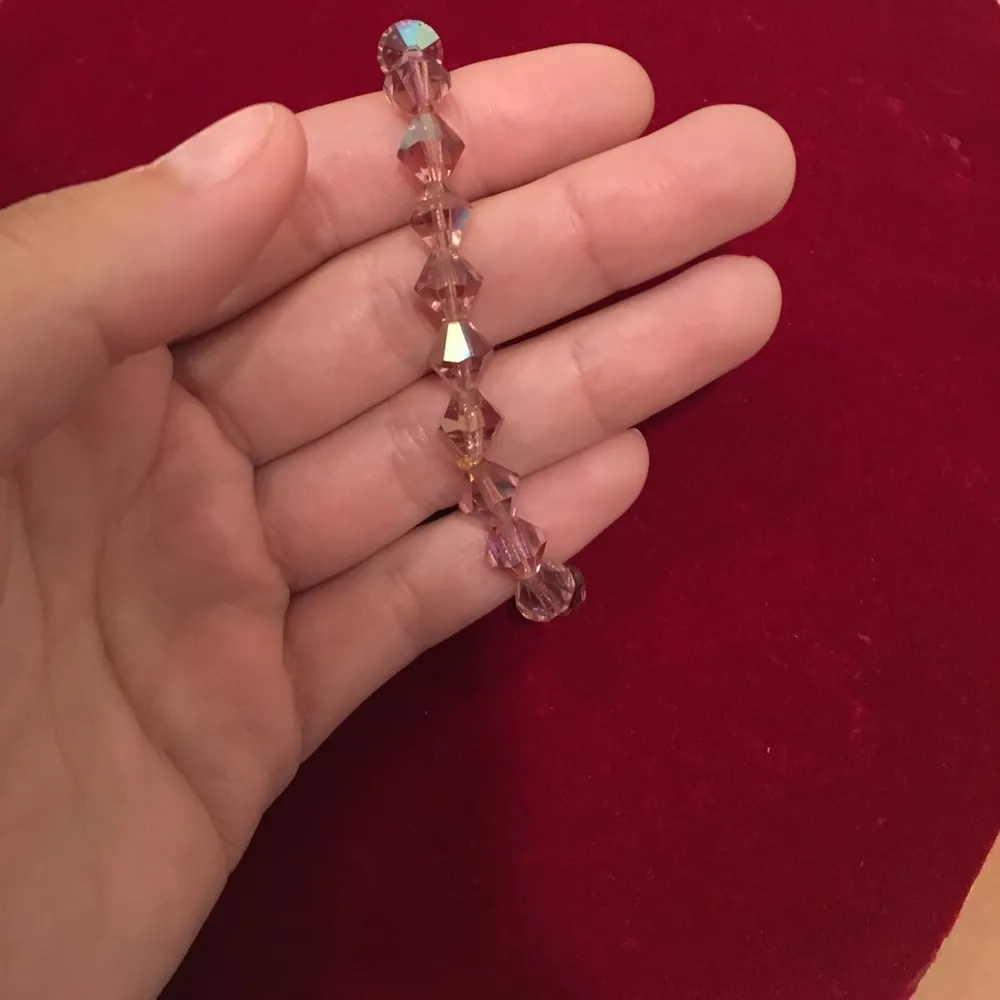 Claire’s Pink crystal bead bracelet vintage - Image 3