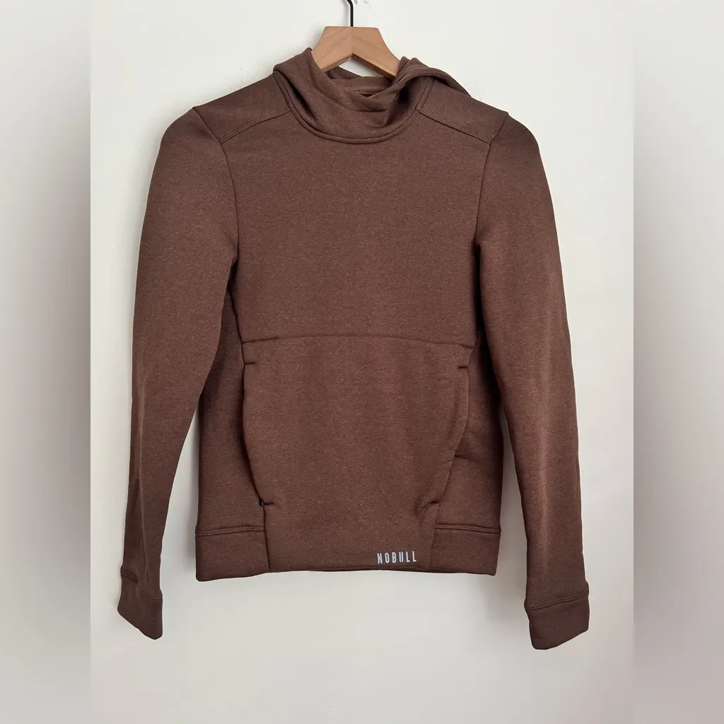 Nobull  Performance Pullover Hoodie XS Mocha Brown - Image 2