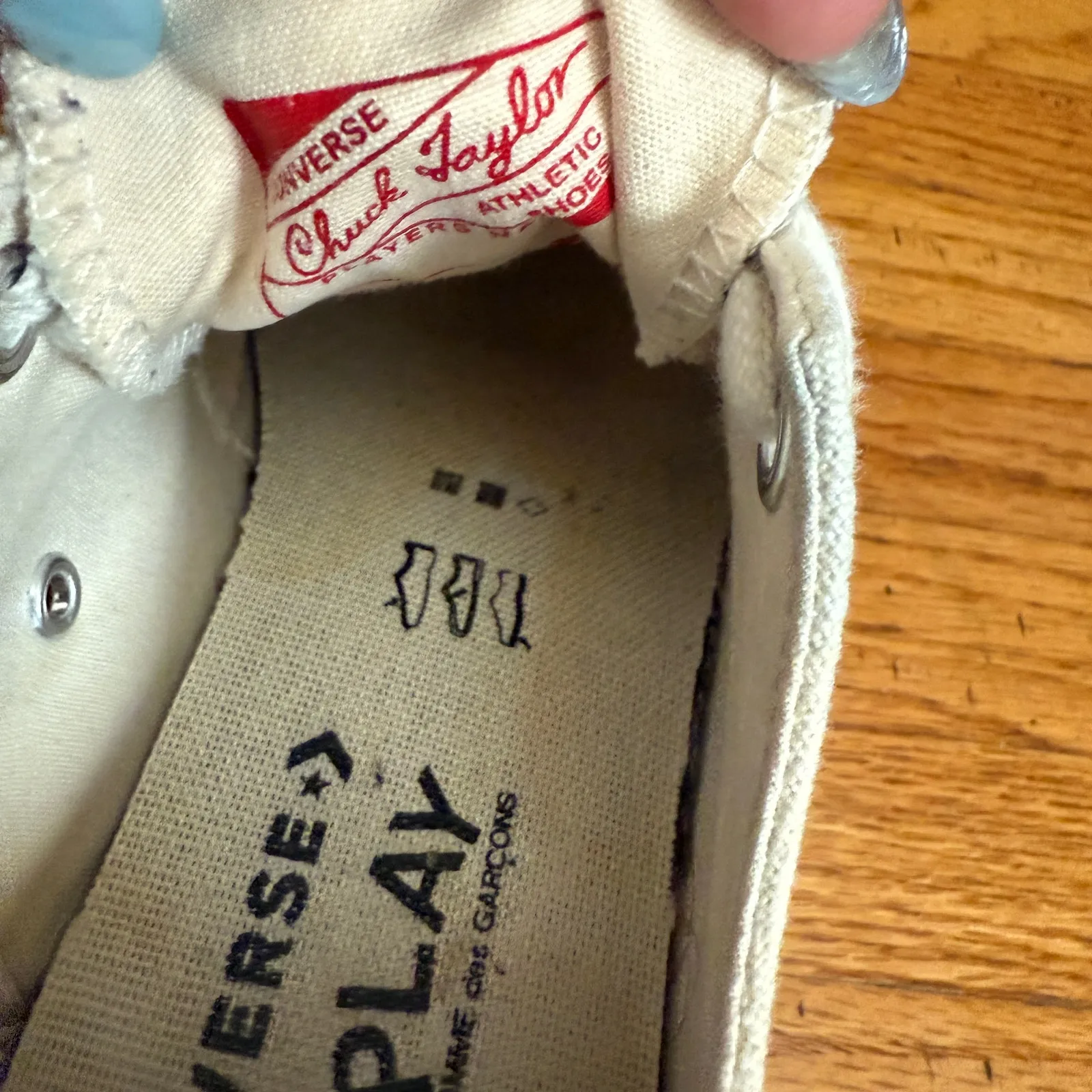 COMME des GARÇONS Play x Converse | Multi-heart low top Chuck Taylors Women's 6 - Image 6