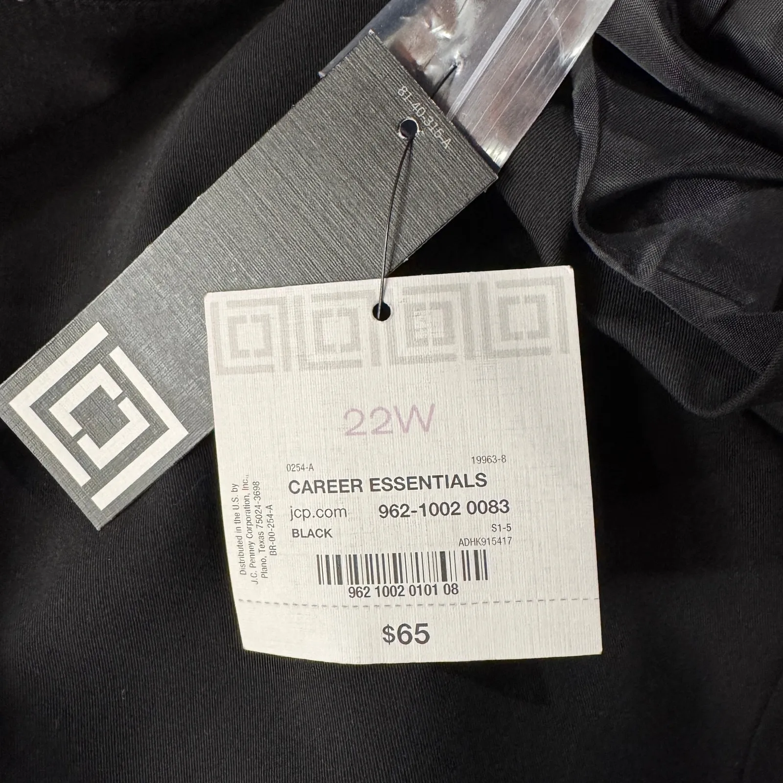 Liz Claiborne SZ 22W Career Blazer Jacket Lined Collared Pocket 1-Button Closure - Image 8