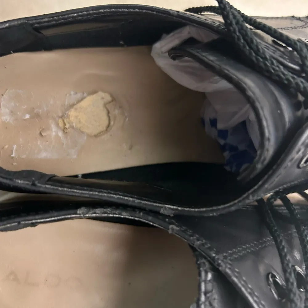 Aldo Black and White Platform Shoes with Lace-Up Design-CHUNKY - Image 7