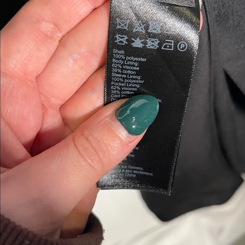 ALLSAINTS WOMENS BLACK BUSINESS CASUAL BLAZER TRENCH JACKET 4/SMALL - Image 4