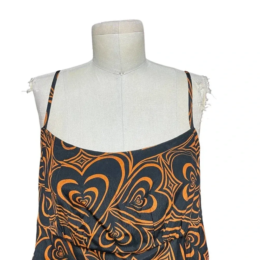 Lisa Says Gah Buffy Wild Hearts Tank Top‎ Black Brown Size Large - Image 4
