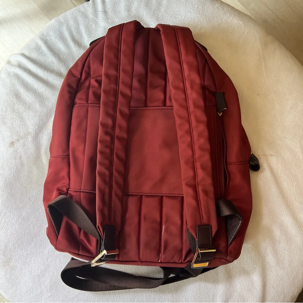Michael Kors Red Backpack with leather  handle for unisex - Image 2