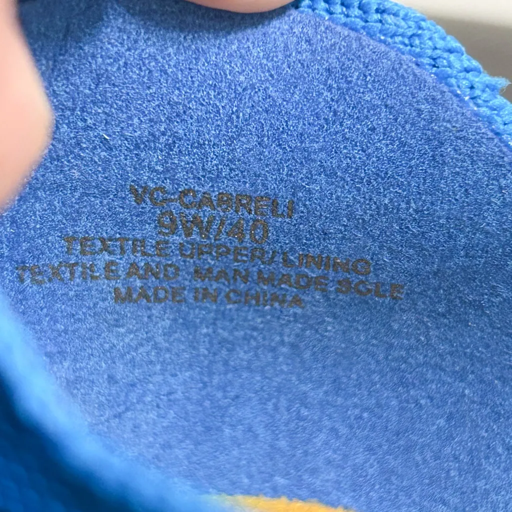 Vince Camuto Sport Blue Cabreli Slip On Textured Fabric Washable Shoes 9 Wide 9W - Image 9