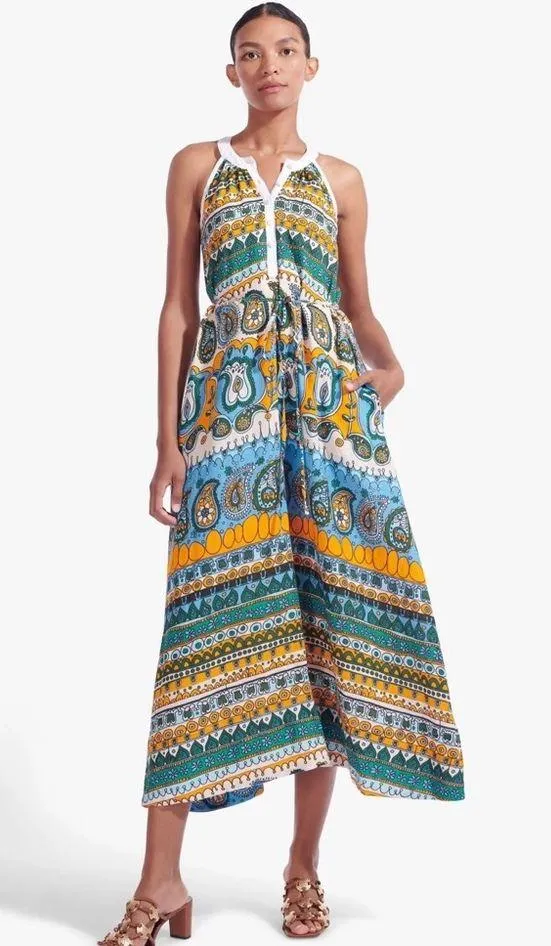 Lisette Paisley Print Maxi Dress, Size S New w/Tag Retail $395 - Image 10