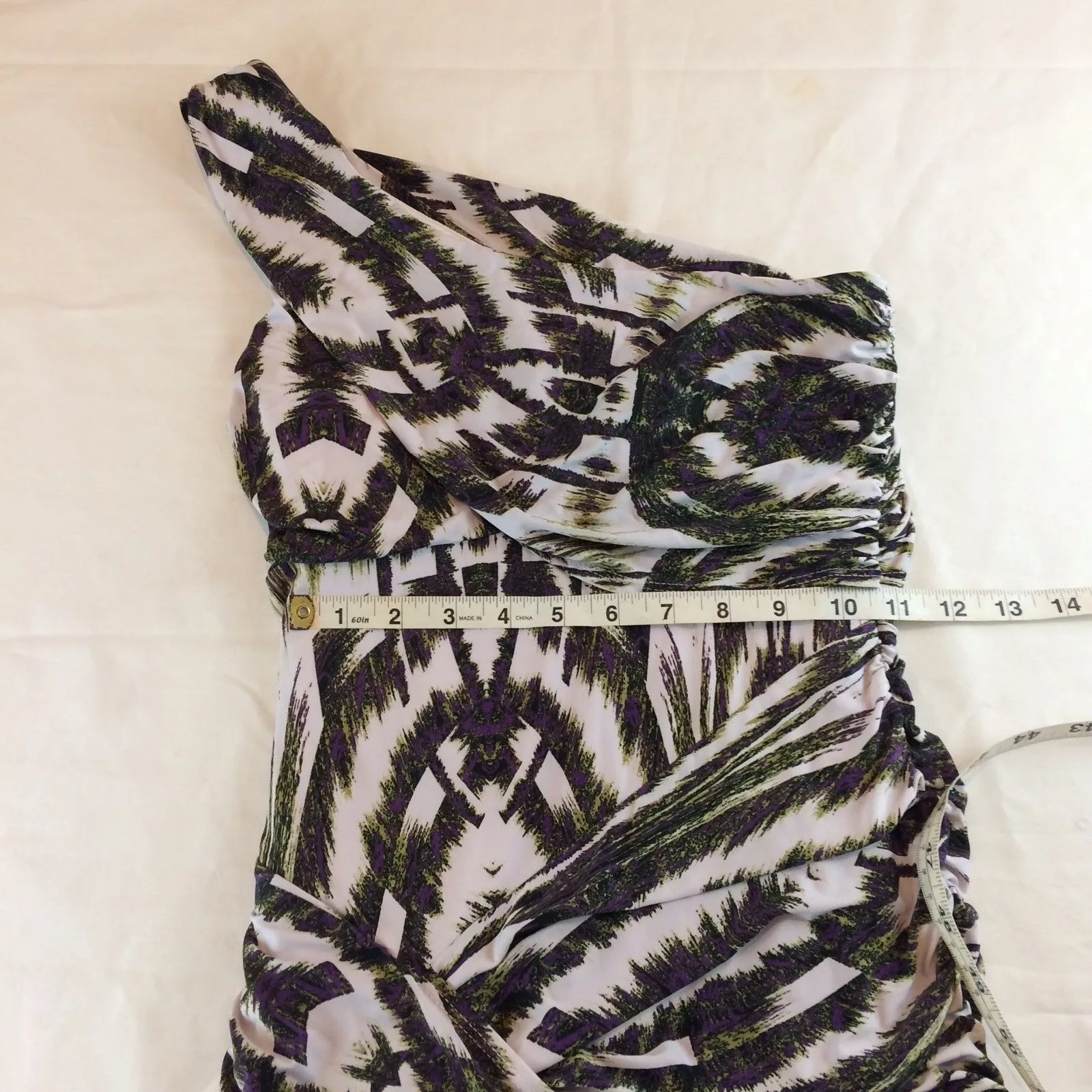 Cooper St Womens Dress Sz 6 One Shoulder Animal Cocktail Party Safari Glam Sexy - Image 12