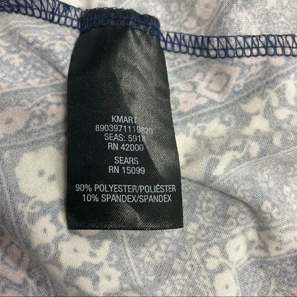 JOE BOXER, Women’s Medium, Chevron style dress, Pink,‎ blue & white, short sleeve - Image 7