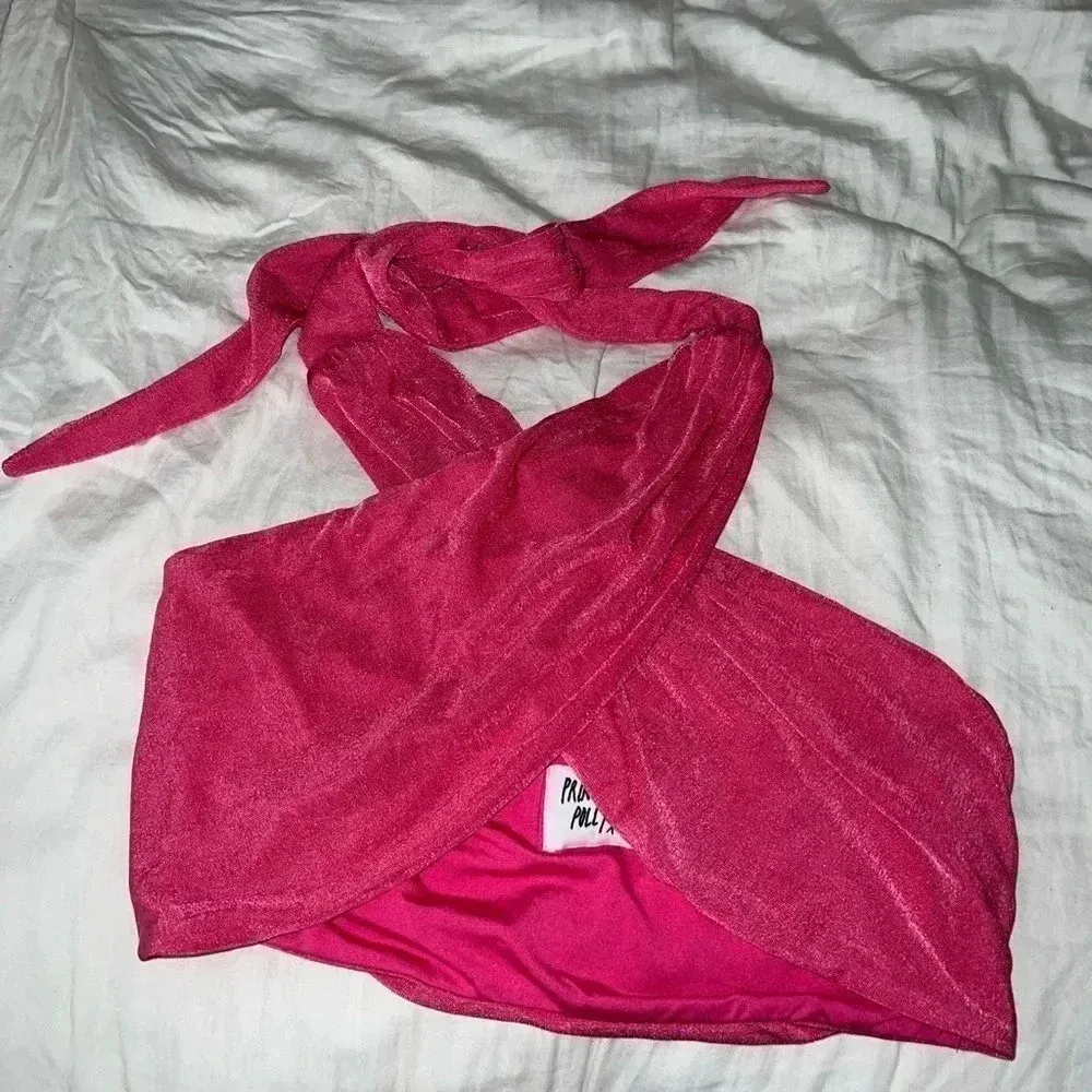 Princess Polly Two Piece 2 piece Set Pink Ultra Stretchy US 4 Keiara set - Image 3