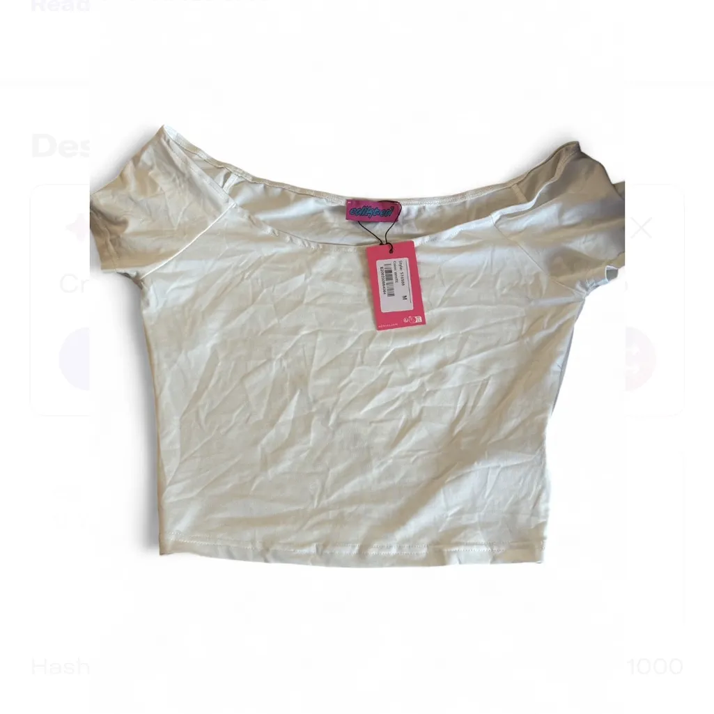 Edikted ALEXANDERA boat neck top in medium nwt - Image 3