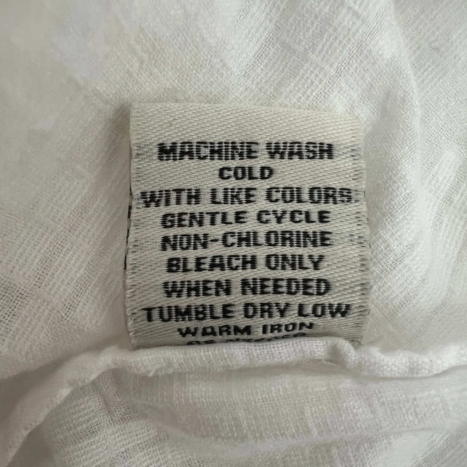 Caffe Marrahkesh Shirt Womens Small Cotton Oversized Relaxed Boho Beachy Western White - Image 13