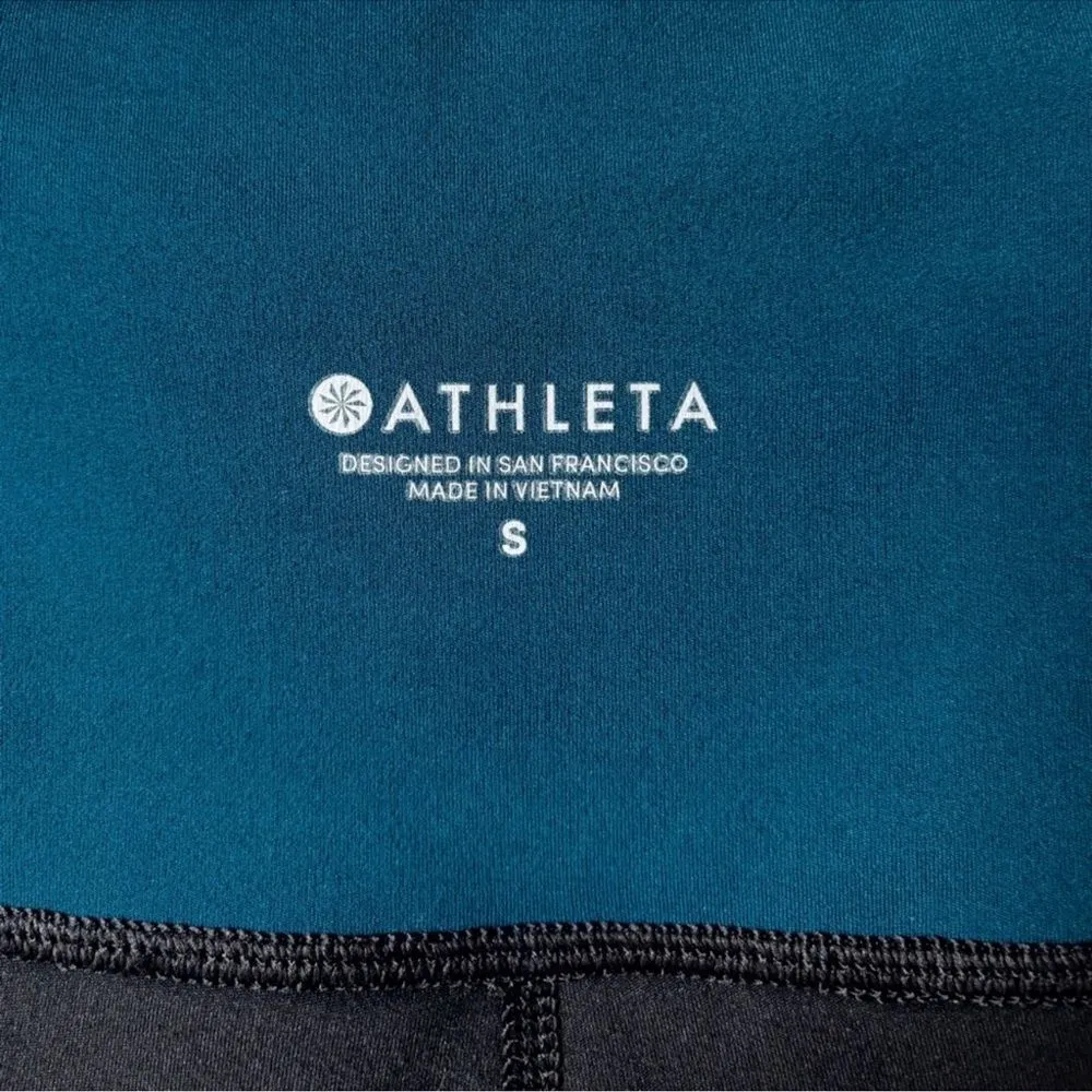 Athleta Elevation Powervita Teal 7/8 Leggings Size Small - Image 15