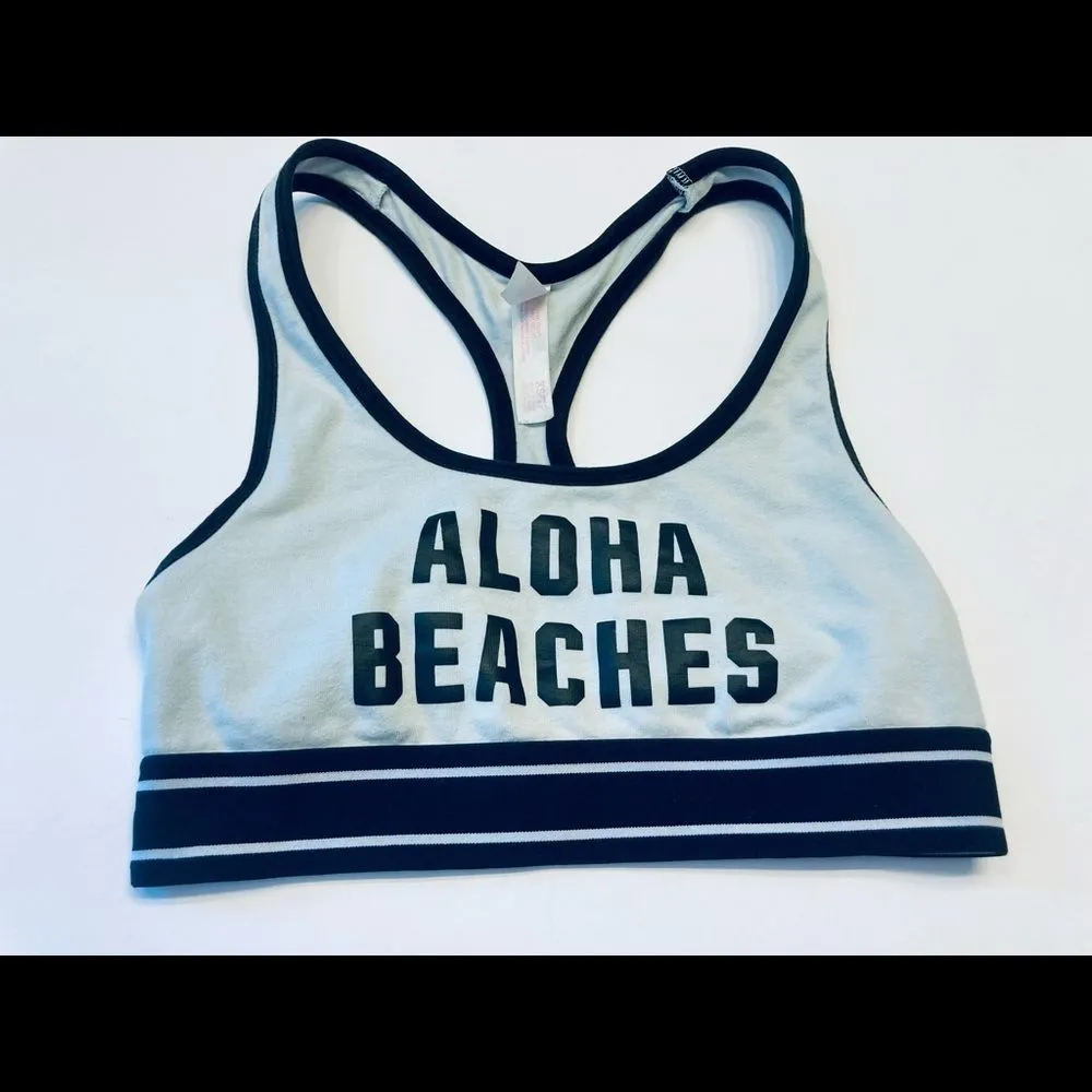 Victoria’s Secret PINK Nation Aloha Beaches Sports Bra Unlined‎ XS - Image 5