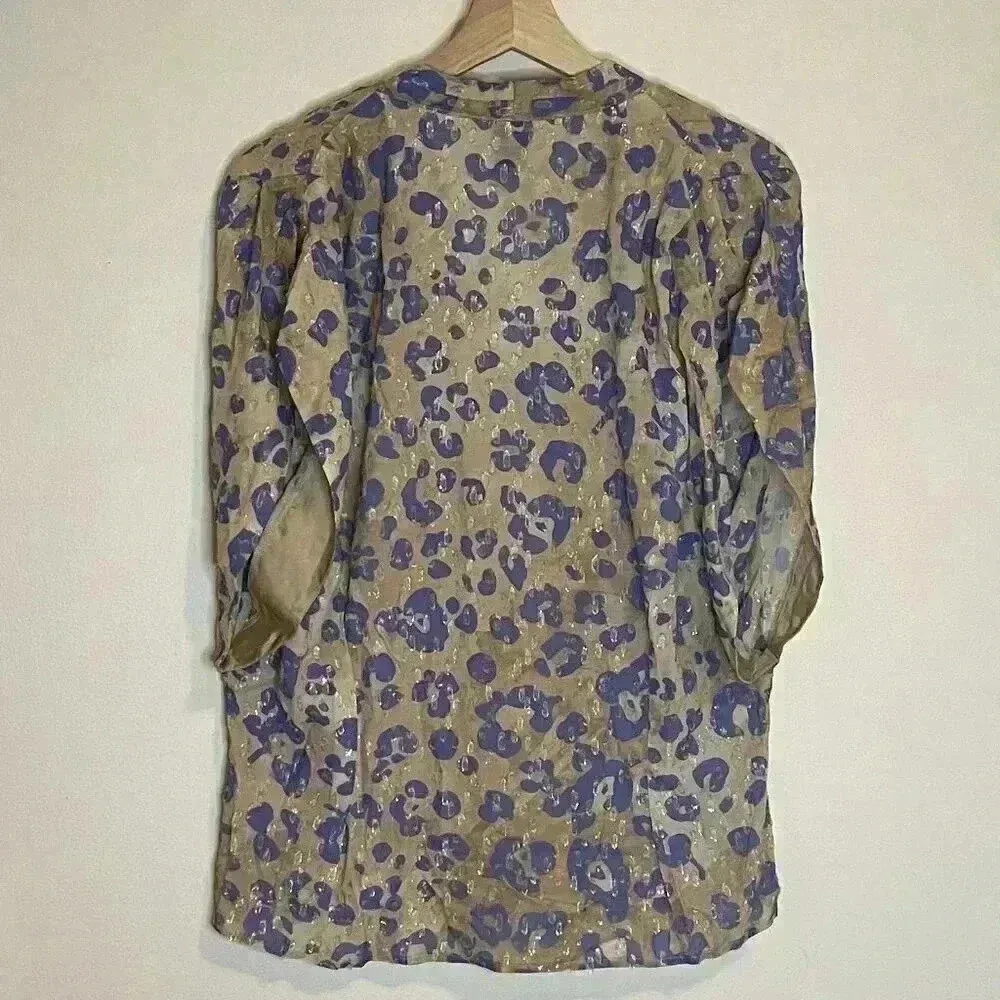 NWT Smythe Yoda Blouse Purple - Image 3