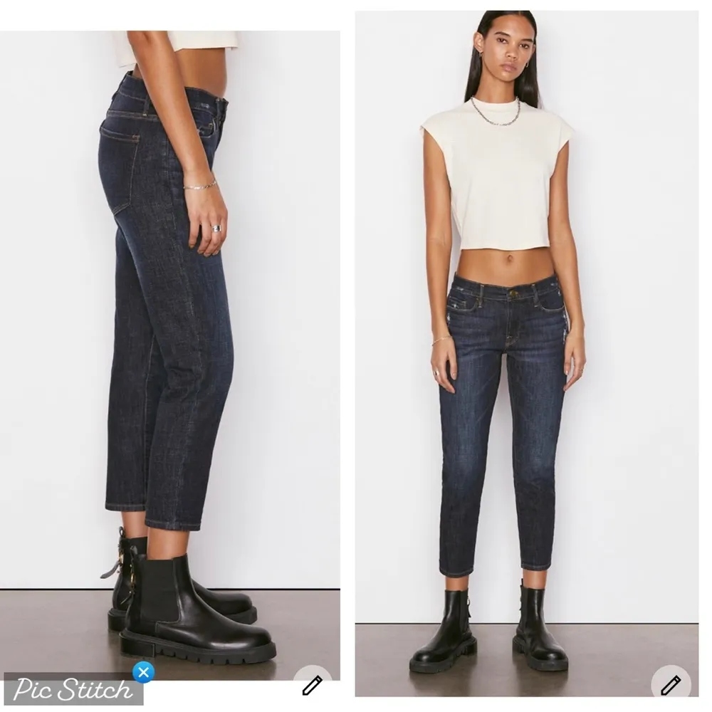 Frame Le Garçon Crop in Covant - Image 3