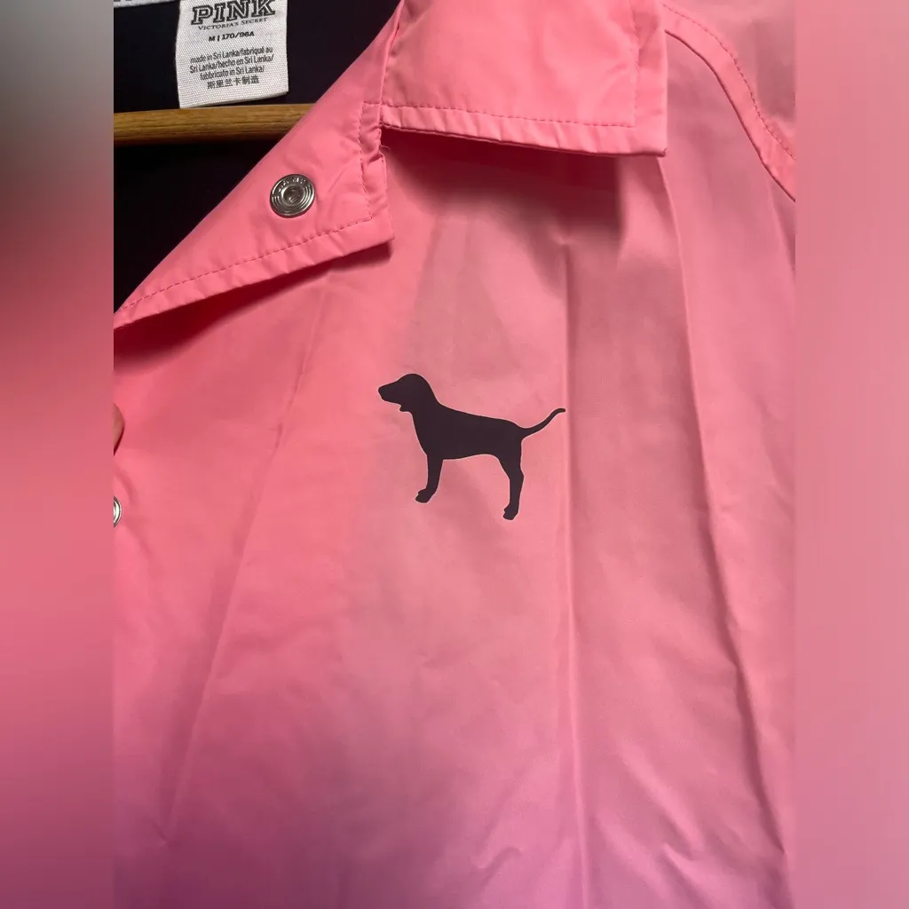 Victoria's Secret Pink Jacket Button Up Windbreaker pink purple ombre medium - Image 6
