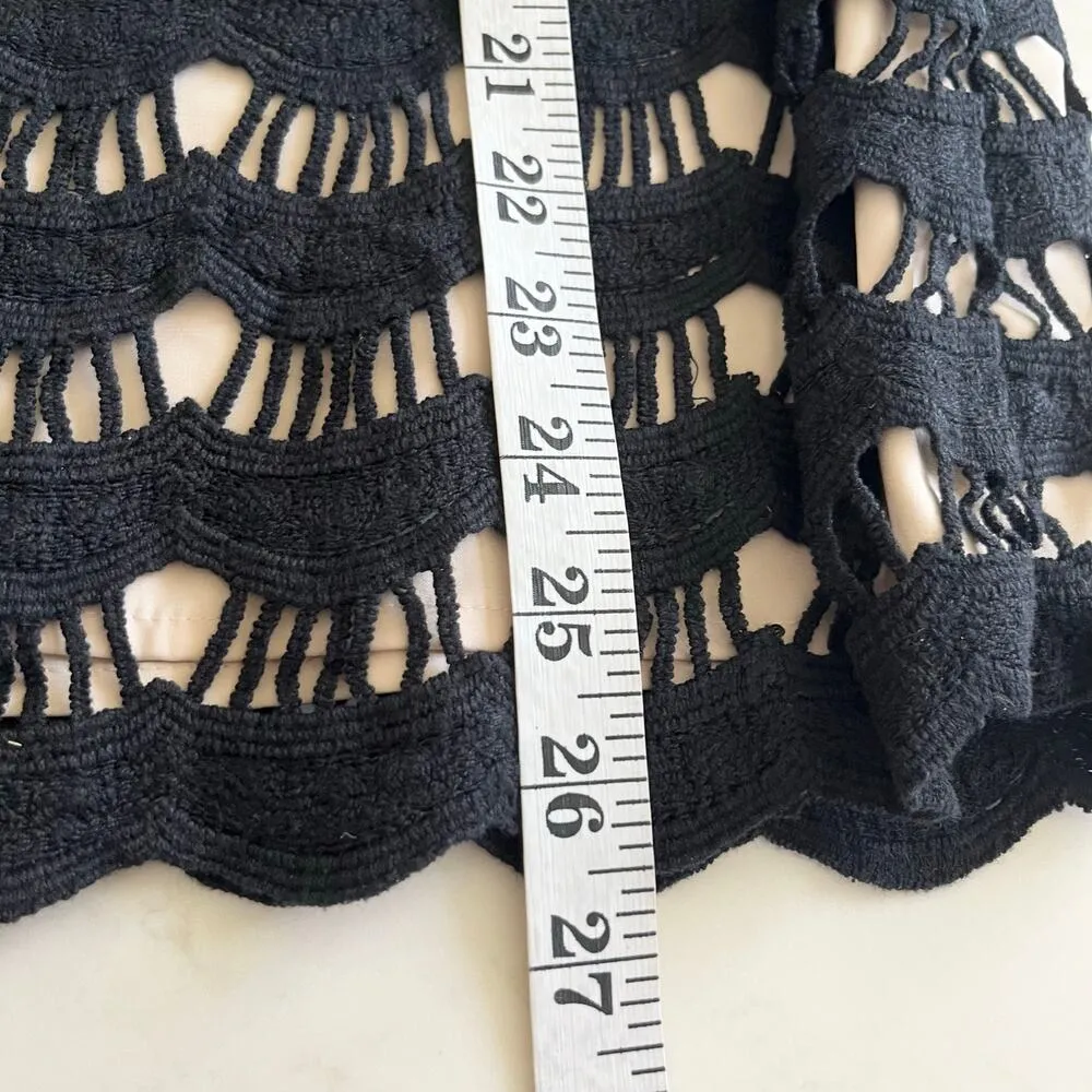 Kate Spade black cream scallop lace top size 10 - Image 10