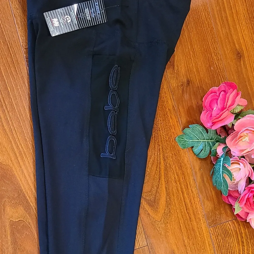 Bebe Sports Black Leggings Small - Image 6